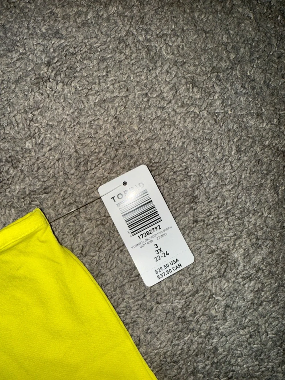 Torrid Bright Yellow Bodysuit - Picture 3 of 6